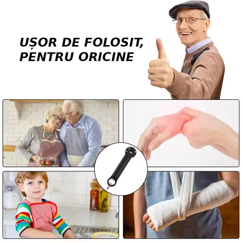 Deschizător de borcane cu magnet - negru